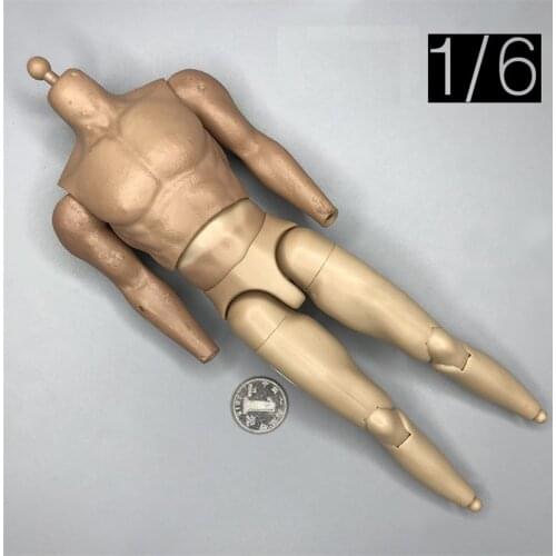 Hot Sales 1/6th 3Atoys The Walking Dead Mor Dick Male Muscle Doll Body Figures Model For 12inch Doll Action DIY Accessories
