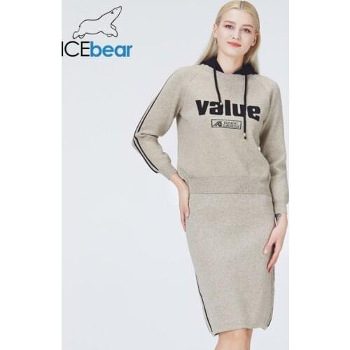 Icebear 2021 fall female hooded sweater fashion womens apparel suit high quality brand sweaters NB-2315