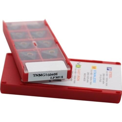 10PCS DESKAR TNMG160408 LF3018 turning tools carbide inserts external CNC lathe cuttter high quality machining for cast Iron
