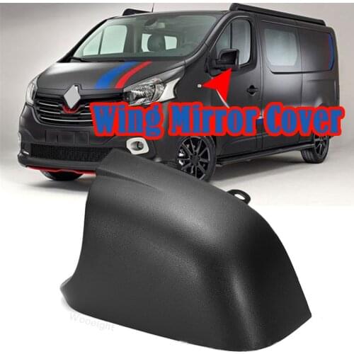 Wooeight 1Pc Left Side Rear View Lower Wing Mirror Cover Cap Casing Bottom Fit for Vauxhall Vivaro Renault Trafic Van 2015-2018