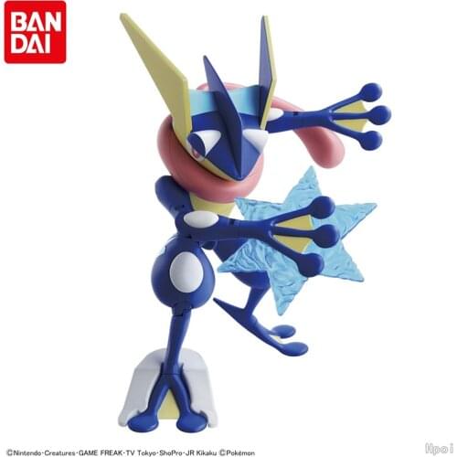 Bandai Pokemon Plamo 47 Greninja Assembly Anime Figure Collection Toys For Children