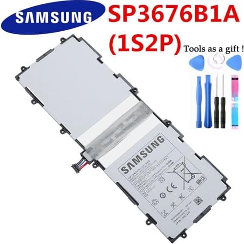 Original Samsung Tablet Battery For Galaxy Tab 10.1 S2 10.1 N8020 GTN8013 P7510 P7500 P5110 P5100 N8000 N8010 P5113 SP3676B1A