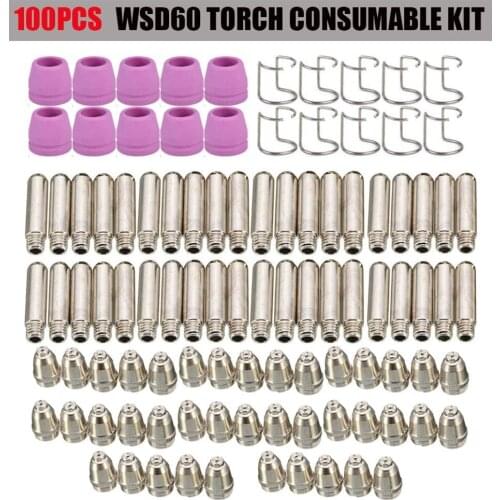 Plasma Cutter Cutting Torch Nozzles Consumables WSD-60 SG-55 Plasma Cutter Set Plasma Cutter Tips And Nozzles