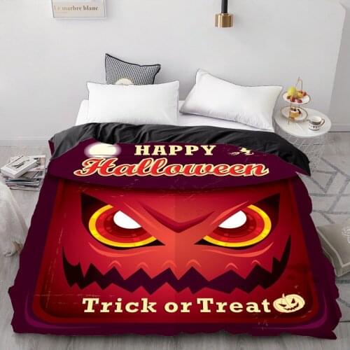 3D Cartoon Duvet Cover for Kids/baby/children/boys,Comforter/Quilt/Blanket case Bedding 220x240/200x200 Halloween trick or treat