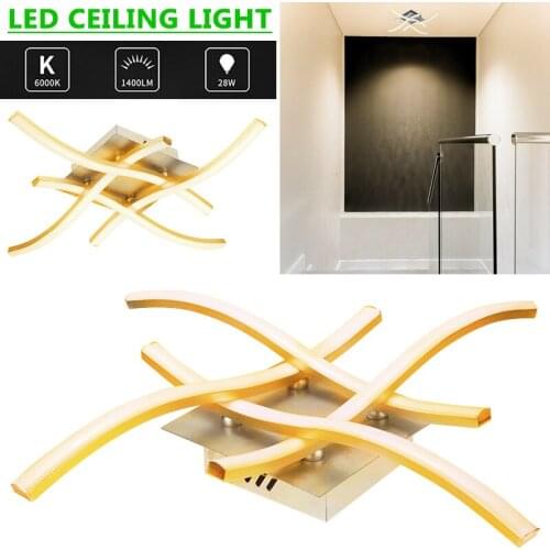 Forked Shaped Ceiling Lamp 28W Aluminium Led Panel Light for Bedroom Living Room Decor Lamp Warm White/Cool White Light