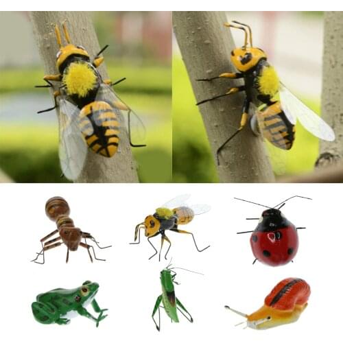 Lifelike Insect Figurine True To Nature Insect Ornament Fridge Magnet Outdoor Patio Animal Miniature Garden Decor
