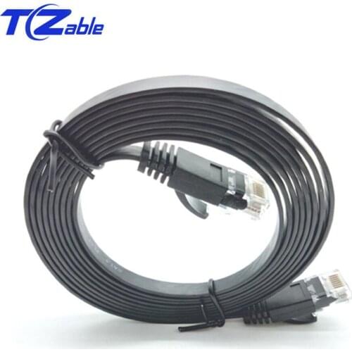 Six Types Of Network Cable Flat Oxygen-Free Copper Wire Cat6 Gigabit Network Cable Category 6 Network Jumper 1m 1. 5m 2m 5m 10m