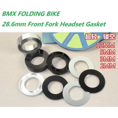BMX Folding Bike Headset 44mm Front Fork Head Tube Stem 28.6mm Gasket Washer For DA/HON FN/HON SP8 VP18 MUP8 JP8 BYA412 KA KC