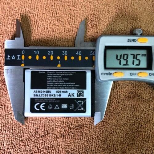 Replacement Battery AB463446BU For Samsung S139 M628 X520 F258 E878 E1200M E1228 Authentic Phone Battery 800mAh