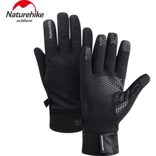 Naturehike Sports Gloves Winter Tactical Glove Antiskid Touch Screen Waterproof Warm Cycling Gloves Outdoor Hiking Bike Moto