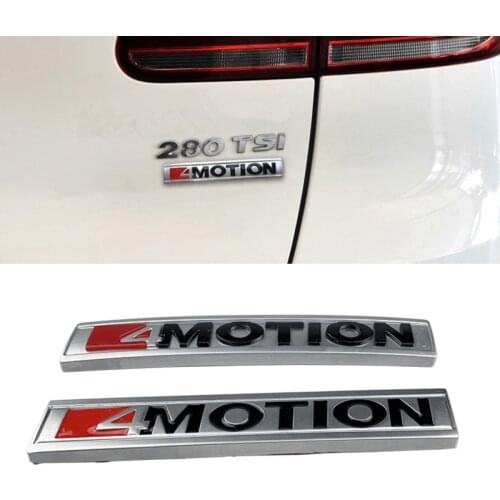 Car Styling 4 MOTION Emblem Car Rear Side Stickers Decals Exterior for Volkswagen Jetta Santana Passat b5 Sagitar Scirocco