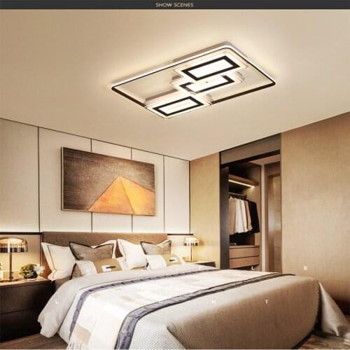 Pendant light square ultra-thin modern bedroom lighting fixtures ceiling lamp Indoor Lighting RC Dimmable Pendant light