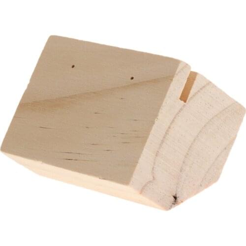 Hard Wood Earring Studs Holder Organizer Jewelry Display Showcase Organizer Hanging Holes Read Made