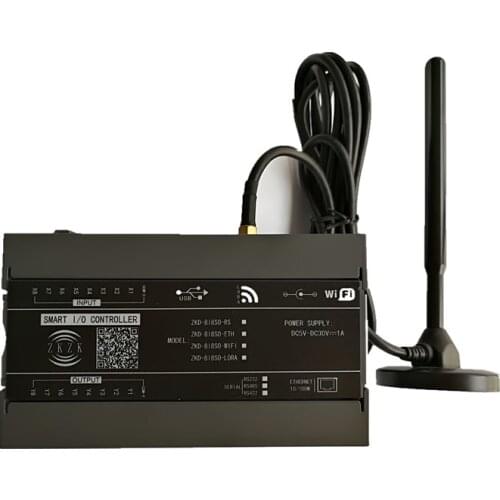 Smart IO Controller Isolated 8 in 8 out LoRa Wireless Transmission Module Remote Control Data Acquisition NPN/PNP P2P Mapping