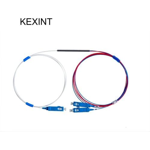 Fiber optical FBT Coupler 5/95 with connector coupler adapter sc/upc fiber optica splitter 5/95 with connector