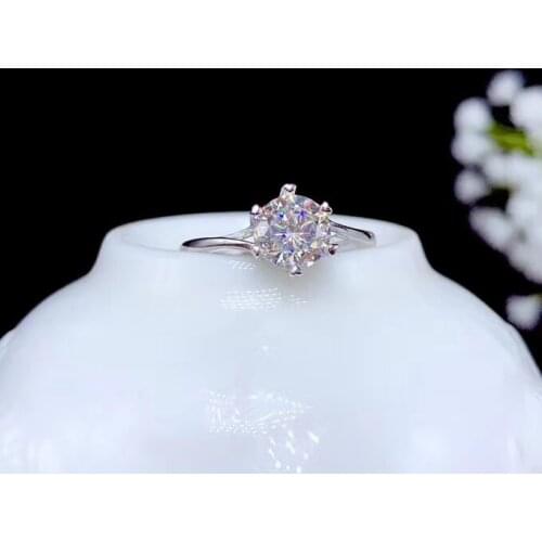 2020 new crackling moissanite ring for women jewelry engagement ring for wedding 925 silver ring birthday gift