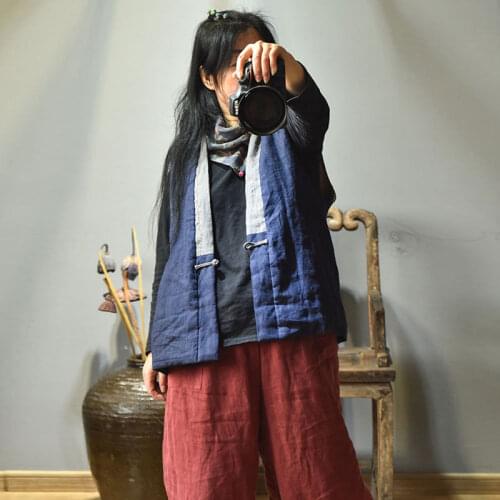 Women Loose Patchwork Sleeveless Padded Tops Vests Ladies Spliced Waistcoat Outerwear Female Sleeveless Coat Autumn Winter