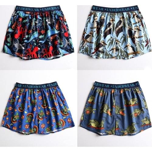 1pcs Sexy Cotton Underwear Men Fashion Print Boxer Shorts Homme Male Comfortable Underpants Mens Boxers Breathable Panties