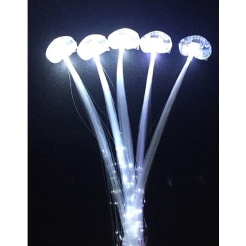 100pcs Christmas LED White Hair Clip Braid Glow DIY Hair DecorationExtension Party Decoration For Wedding Hair Birthday Rave
