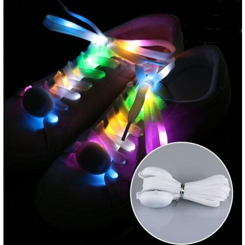 120cm Sport Luminous Shoelace Athletic Shoe Laces Glow In The Dark Fluorescent Night Running Party Camping Supplies