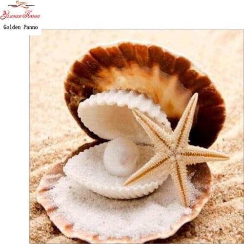 5D DIY Diamond Painting scenery Starfish Cross Stitch Mosaic diamond embroidery Needlework Pattern Rhinestone home decor gift