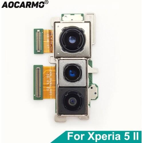 Aocarmo For SONY Xperia 5 II / X5ii SO-52A SOG02 Three Back Rear Main Camera Module Flex Cable