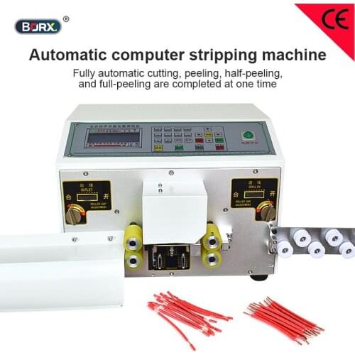 Automatic computer stripping machine fully automatic wire cut peel and half strip and full peeling machines cable stripper