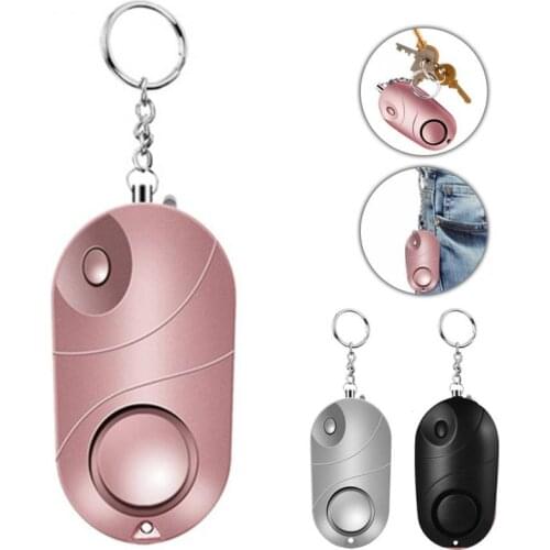 130dB Self Defence Keychain Alarm Personal Protection Girl Women Security Rape Alarm Loud Self Defense Supplies Emergency Alarm