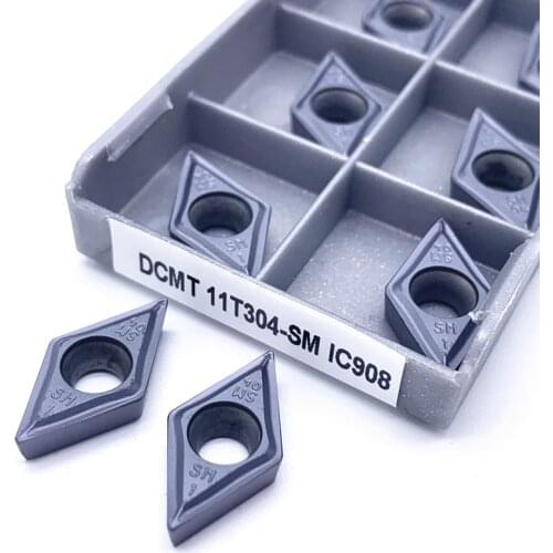DCMT11T304-SM IC907 DCMT11T304-SM IC908 internal turning tool carbide insert turning tool tool lathe turning insert