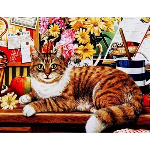 Home painting,5d diy Diamond Painting flower cat Diamond Embroidery,cartoon,Diamond Mosaic,full rhinestones painting