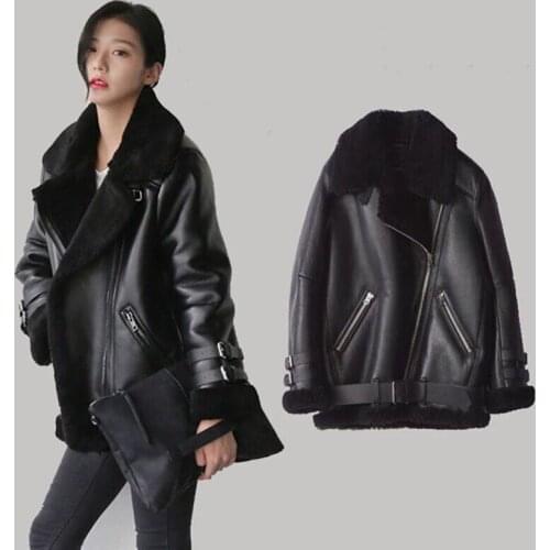 European Women Fur Coats Winter Vintage Russian Coats Warm Faux Fur Leather Jackets Lady Overcoat Woman Streetwear 2020 New A894