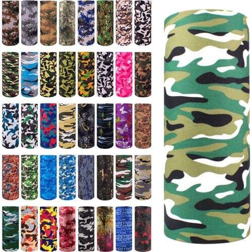 Functional Military Army Camouflage Series pattern Bandanas Sports Ride Bicycle Motorcycle Turban Magic Headband Veil Scarf