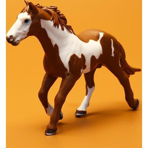 Classics Toy Horse,New Zoo Simulation Farm animal Plastic Wild Horse model figurine PVC toy garden figurines Gift For Children