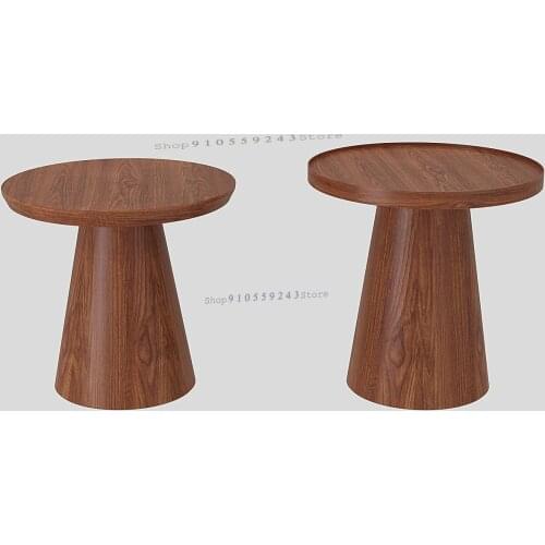 Nordic Solid Wood Coffee Table Simple Modern Round Coffee Table Combination Small Round Table New Chinese Corner Table Living Ro