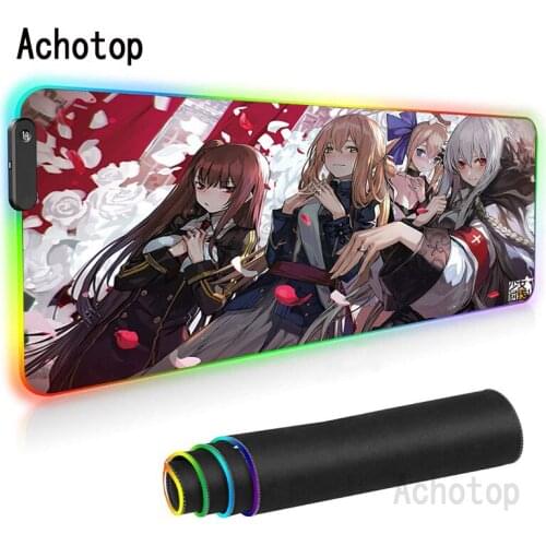 Apple RGB Large Gaming Mouse Pad Anime Mousepad Colorful Computer Desk Mat XL Keyboard Pad for Laptop Notebook Pad Tapis Souris