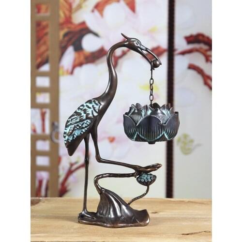 Copper Incense Burner with Chain Backflow Large Incense Burner Home Decoration Accessories Encensoir Modern Room Decor BK50XX