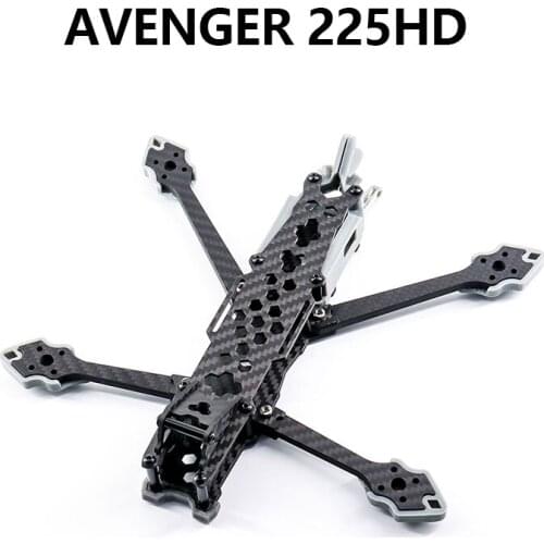 TCMMRC Avenger 225HD Fpv Drone Frame 5 inch Carbon Fiber Quadcopter Racing Drone Kit Frame for Protection HD Digital System