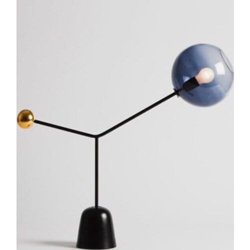 Contracted and contemporary glass lamp designers show fashionable sitting room bedroom to decorate the study desk lamp