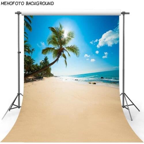 MEHOFOTO Summer Beach Photography Backdrops Children Photo Background Custom for Photo Studio