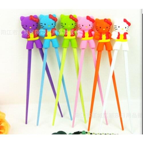 Cartoon Style Kids Children early Learning Training Designed Chopsticks Baby enlightenment chopsticks 2018 frannnn Free DHL