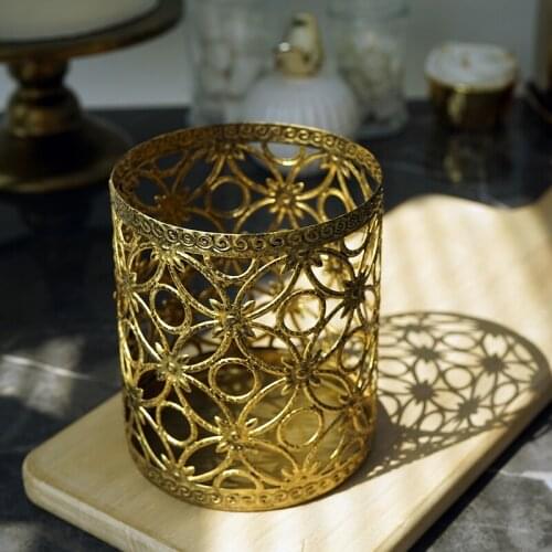 Make-up Brush Pot Lollipop Holder Vintage Style Pen Storage Wedding Cake Tools Home Decoration Dessert Table Candy Jar