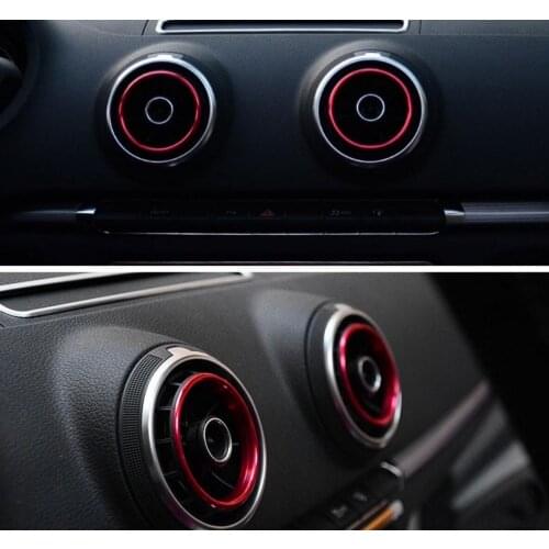 2016 New Car Styling 4PCS/SET Air Conditioning Heat Control Switch knob AC Knob Case For Audi A3 Sedan Car-Styling