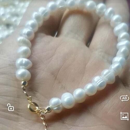 Genuine big 11-12mm freshwater Baroque pearl bracelet