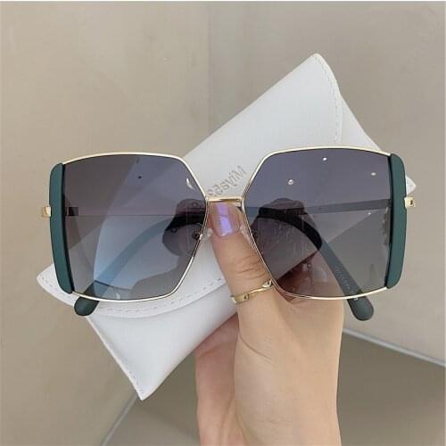 Vintage Big Square Sunglasses Women Goggles Oversize Sun Glasses Female Fashion Famous Brand Black Eyewear Gafas De Sol UV400