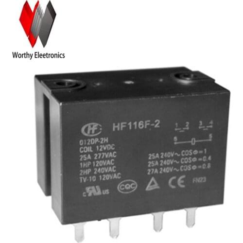 Wholesale 10pcs/lot relay HF116F-2-012DP-2H