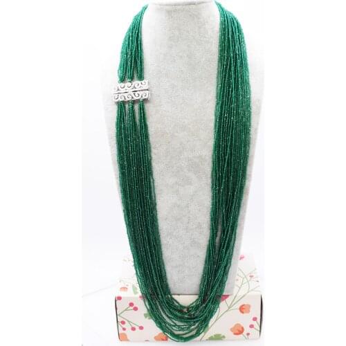 24strands green spinel round faceted 2mm long necklace +silver925 hook 34/35/36inch nature wholesale FPPJ xmas gift