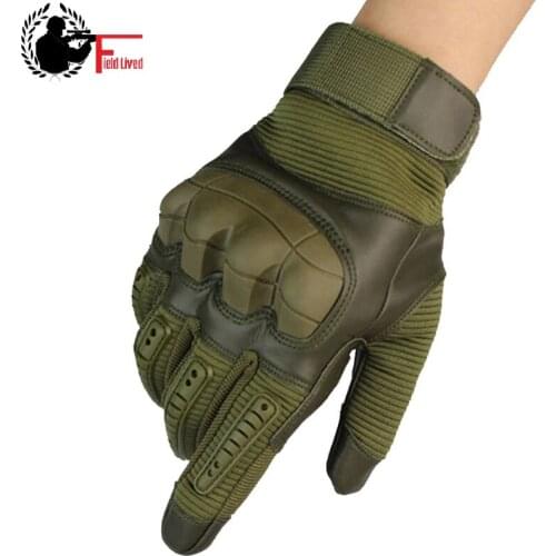 Tactical Gloves Men Military Gear Rubber Hard Knuckle Full Finger Gloves Army Shooting Airsoft PU Leather Touch Screen Gloves