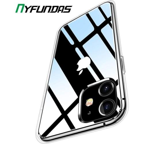 Clear Case For Apple iPhone 11 Pro Max X XR XS 8 Plus 7 6 6S SE2 iPhone11 Shockproof Silicone Hard Cover Transparent Accessories