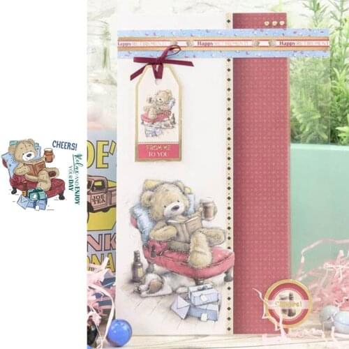 Animal A Little Bear Enjoying On The Sofa Transparent Clear Silicone Stamp/Seal For DIY Scrapbooking Decor Cards New 2020