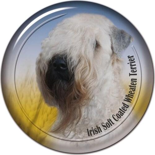 A0601# 13cm/17cm Removable Decal Irish Soft Coated Wheaten Terrier Dog Pet Car Sticker Waterproof on Bumper Rear Window Laptop